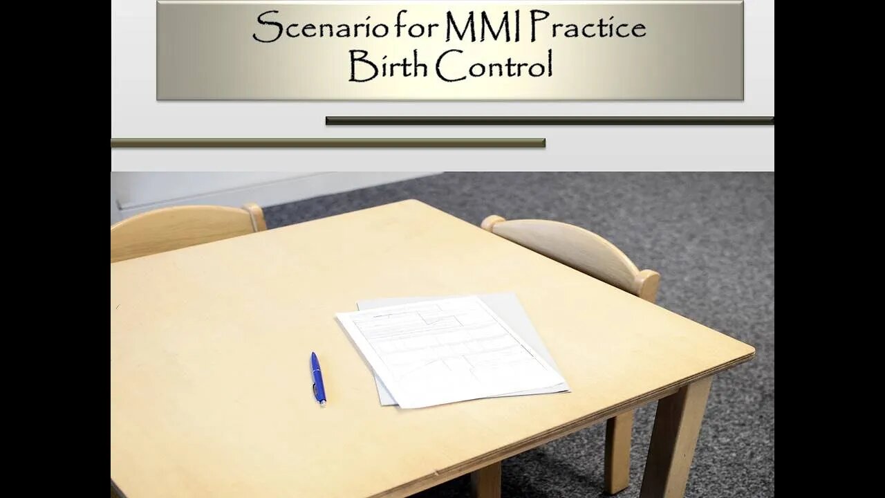 Approach to MMI Scenario - Birth Control