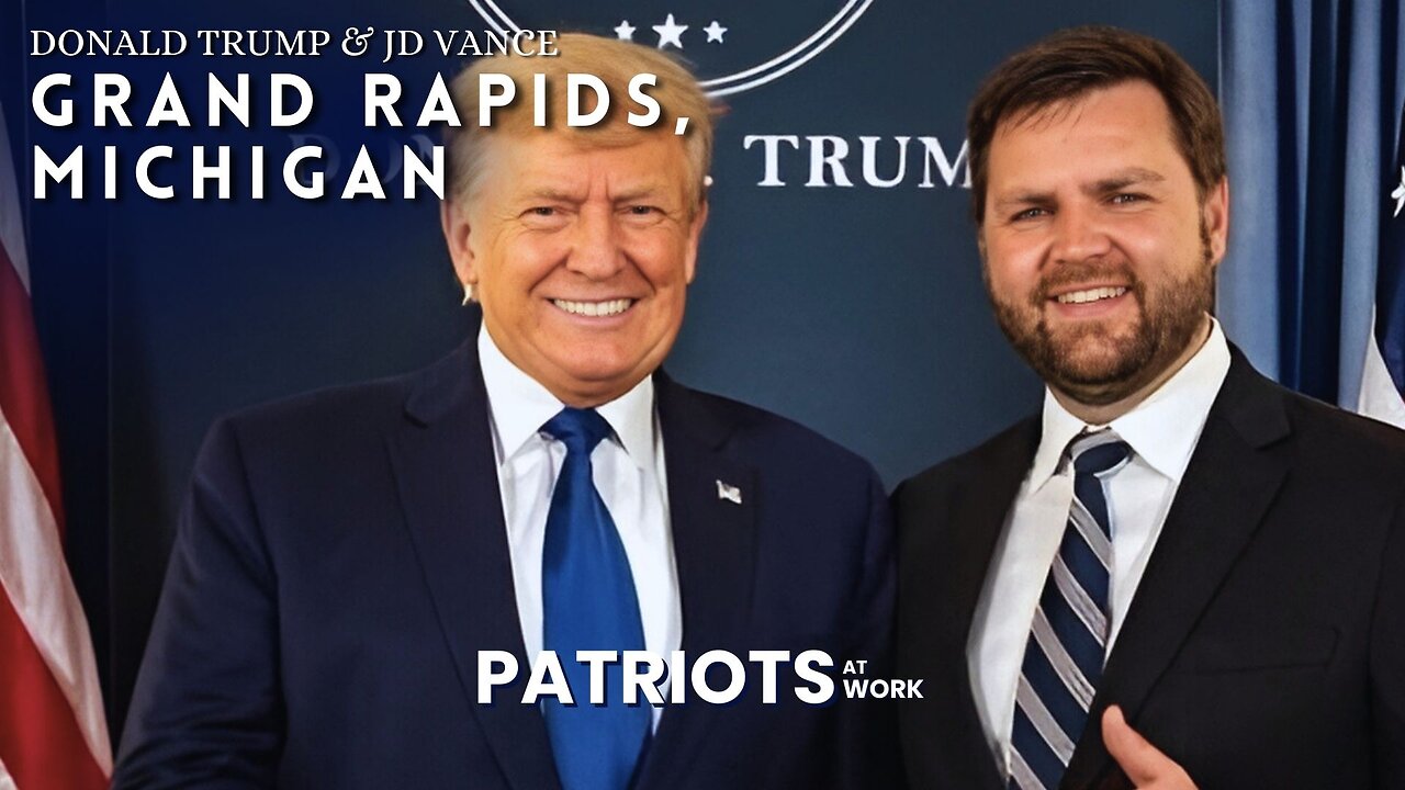 Trump & JD Vance Joint Rally in Grand Rapids, Michigan || MAGA || Patriots At Work