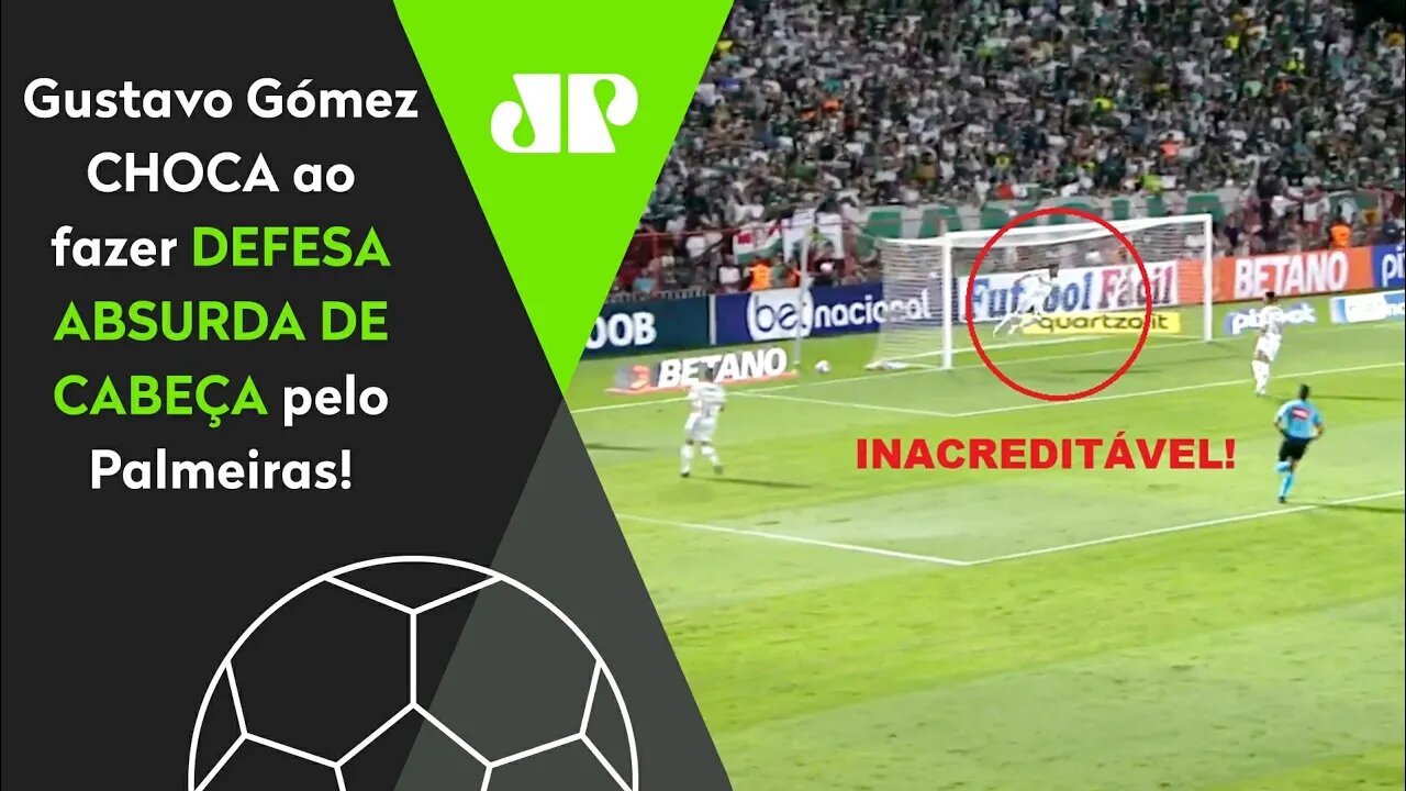 MEU DEUS! Gustavo Gómez faz DEFESA CHOCANTE DE CABEÇA e SALVA o Palmeiras contra o Atlético-GO!