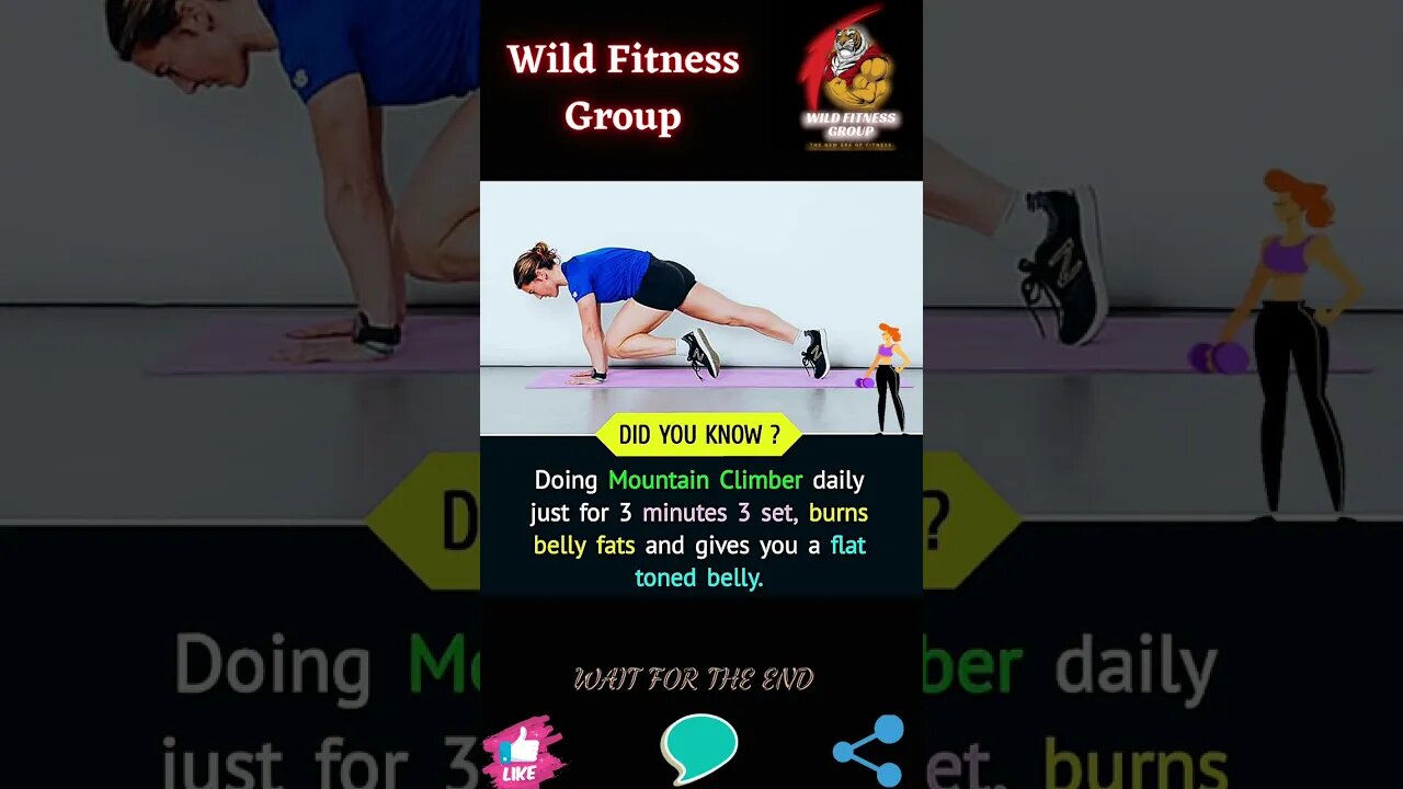 🔥Mountain climber exercise🔥#shorts🔥#wildfitnessgroup🔥11 January 2023🔥