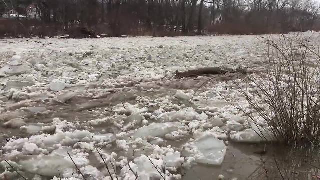 Walnut Creek Ice Jam Freed