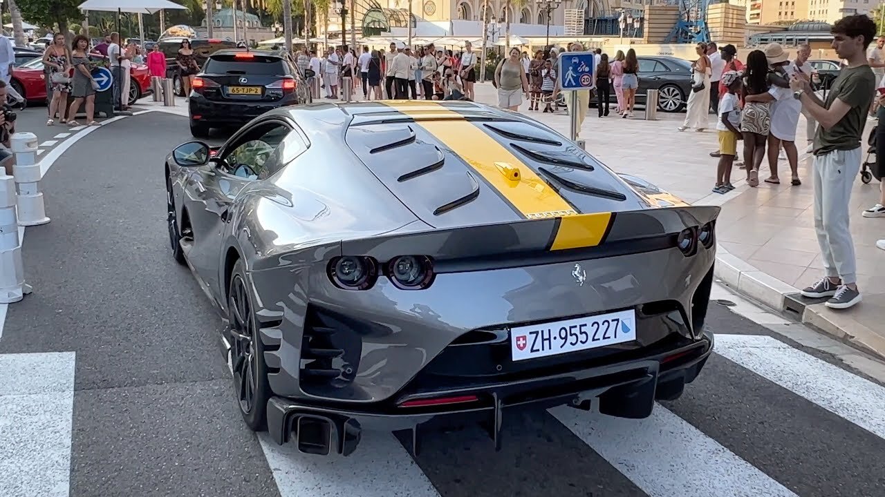 SUPERCARS Monaco 2022 - Ferrari 812 Competizione, SF90 Spider, Gemballa Mirage GT, SLR 722, STO