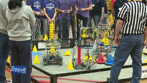 Students compete in robotics competition