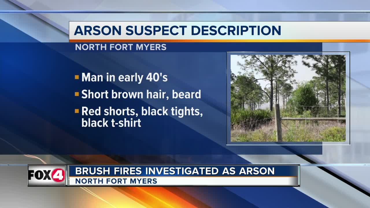 Arson suspect sought in North Fort Myers brush fire