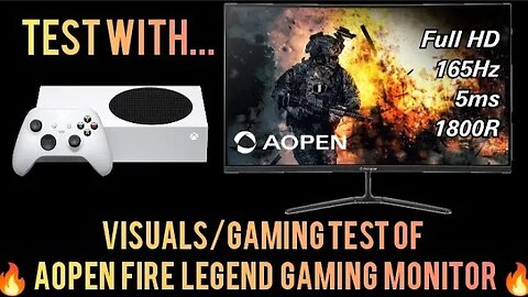 [TESTING VISUALS/GAMING] Aopen 31.5" Fire Legend curved 16:9 gaming monitor (32HC5QR)