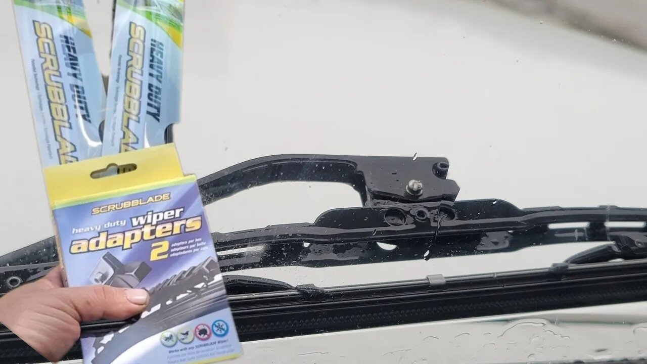 Scrubblade windshield wiper adapter and blade review