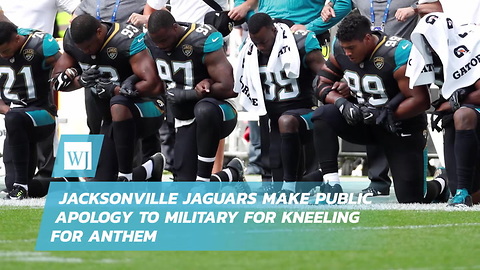 Jacksonville Jaguars Make Public Apology to Military for Kneeling for Anthem