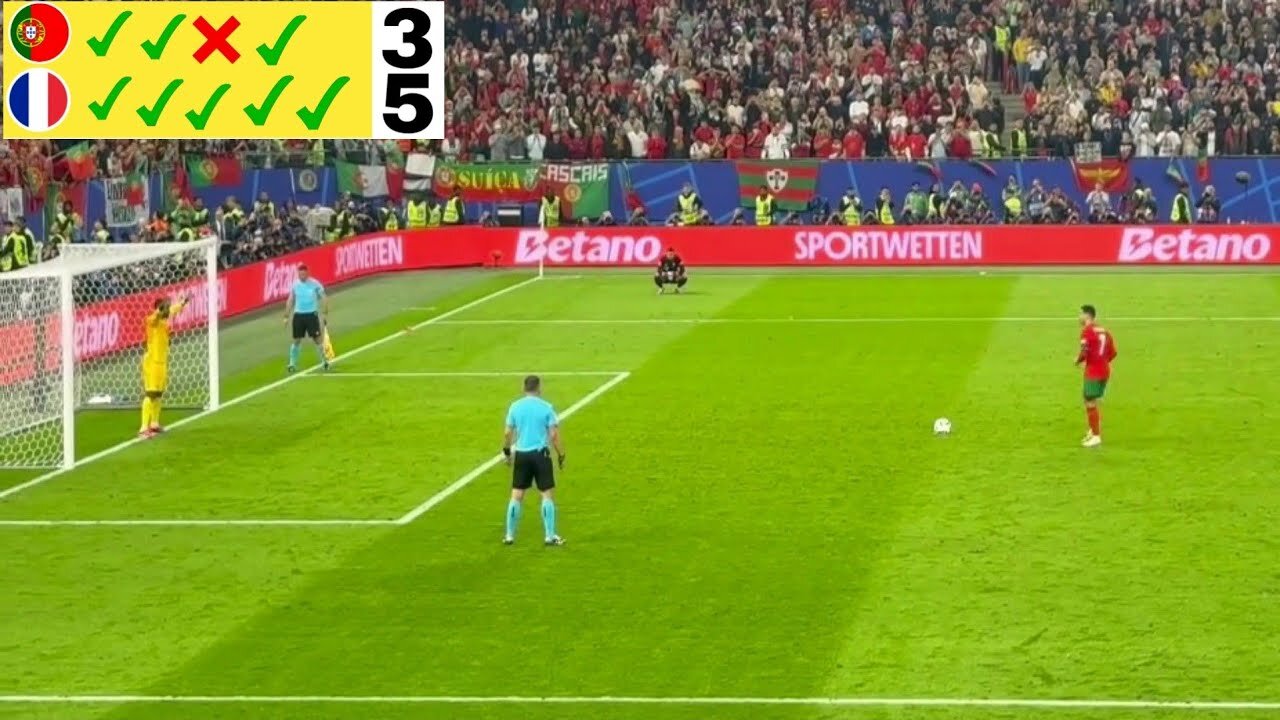 Portugal vs France (3-5) Full Penalty-Shootout! EURO 2024 Quarter-Final!