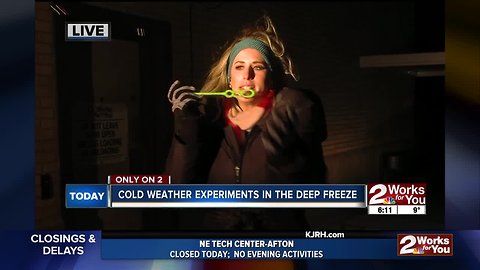 Cold weather experiments in deep freeze