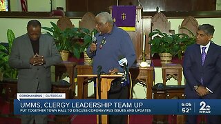 UMMS, clergy leadership team up to put together town hall to discuss coronavirus issues