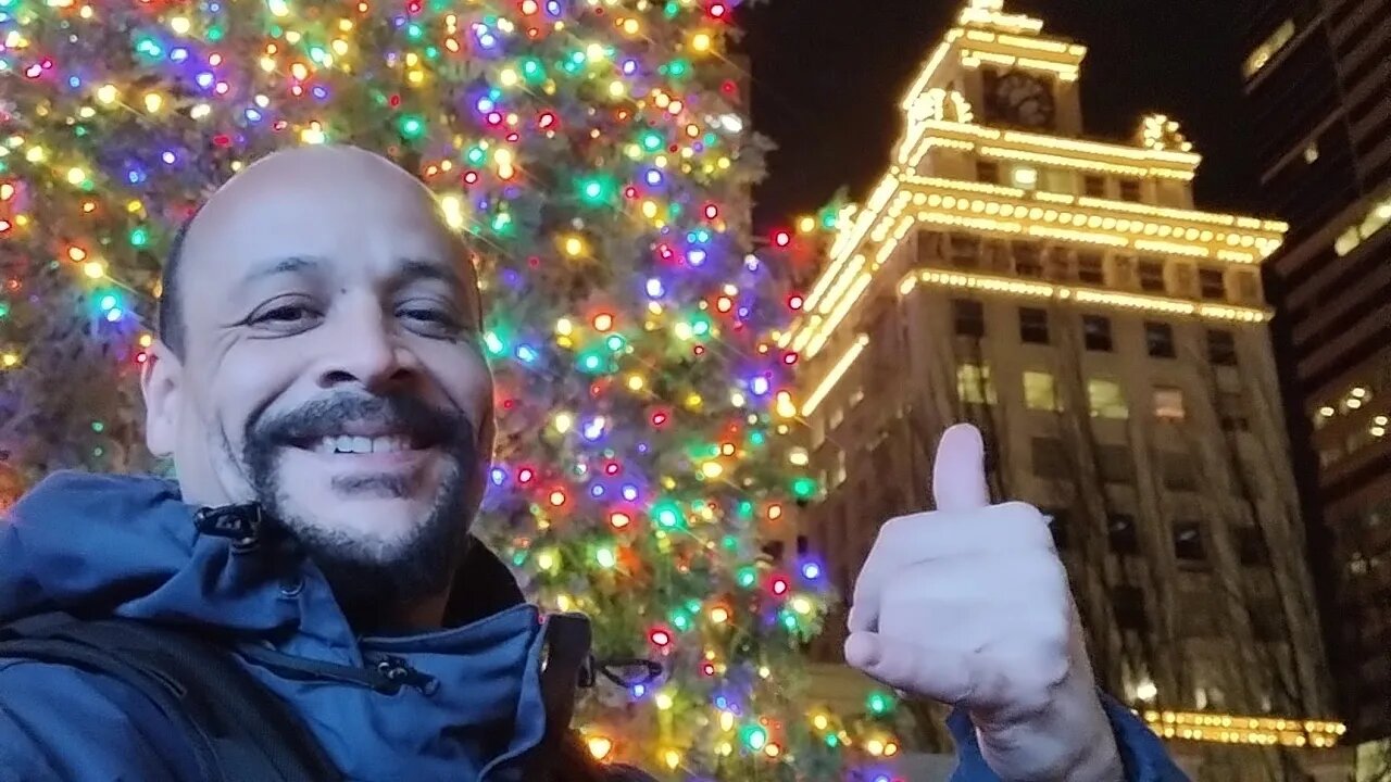 Downtown Portland Christmas Mas Tree Lighting ceremony | Black Friday 2022 | From THIS Landscape