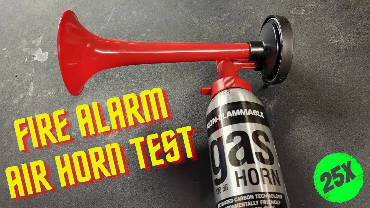 Gas Horn Fire Alarm Test