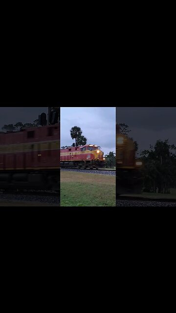 Florida East Coast Railway FEC-206 at Daytona Beach Golf Club in South Daytona #fec206 #railfanrob