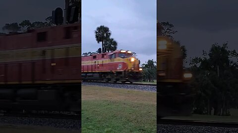 Florida East Coast Railway FEC-206 at Daytona Beach Golf Club in South Daytona #fec206 #railfanrob