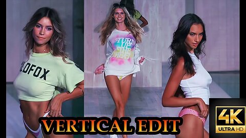 *Remastered* in Vertical 4k Wild fox swimwear Fashion Show | 2022 Upload