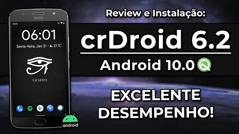 NOVA CRDROID 6.2 | Android 10.0 Q | MUITO CUSTOMIZÁVEL E BOA PRA JOGOS!