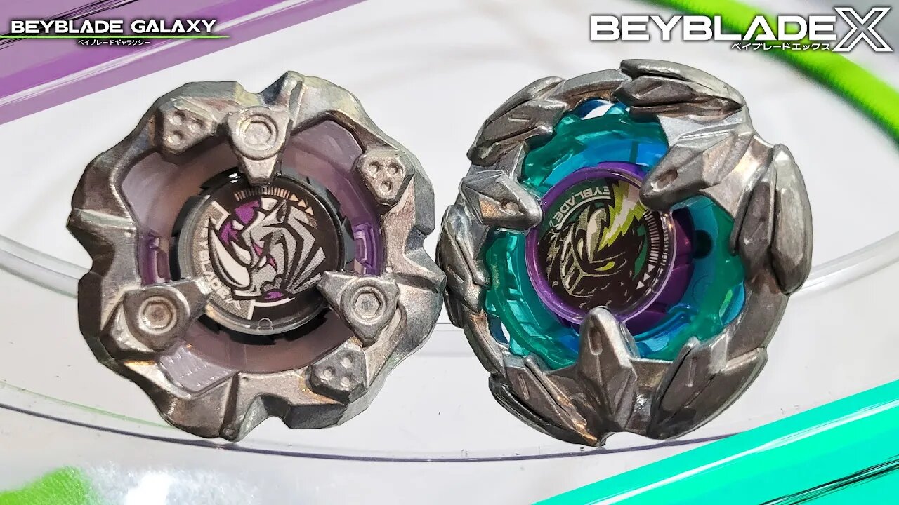 RHINOHORN 3-80S vs KNIGHTLANCE 4-80HN stock - Beyblade X ベイブレードX