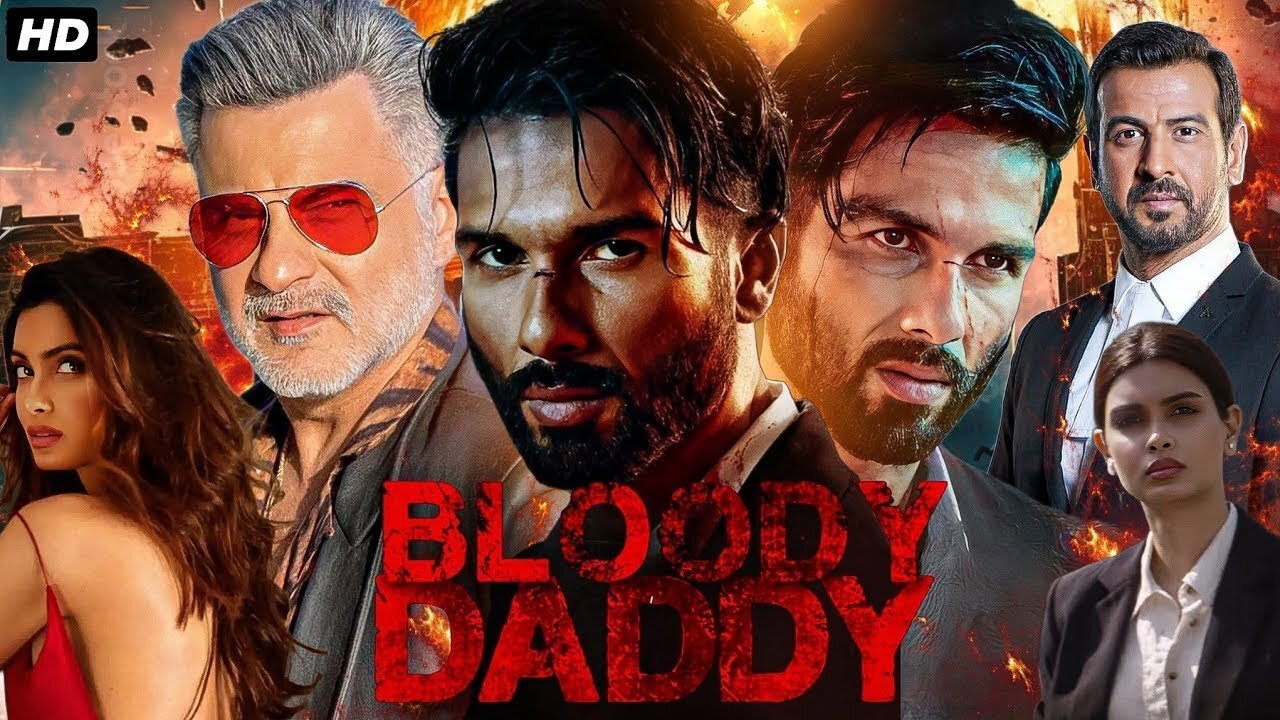 Bloody Daddy 2023 Shahid Kapoor Hindi Indian movie full HD 720p