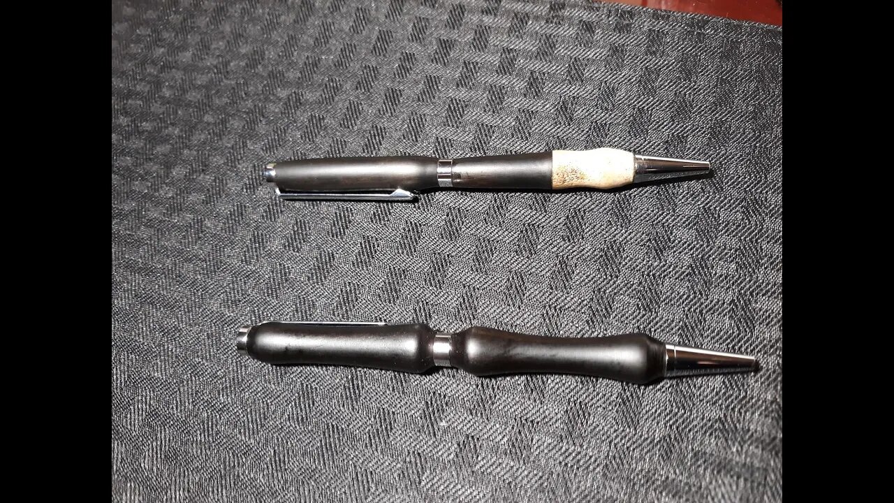 Ebony Pen Turning With Deer Antler Part 2 - Fixed It!