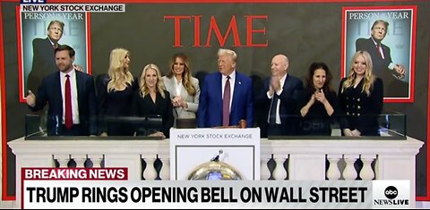 Trump rings the Bell!