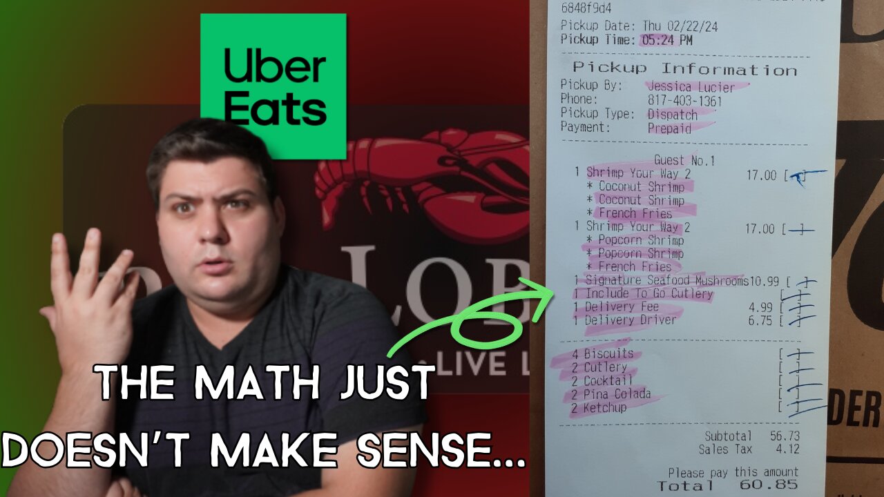 UberEats Driver EXPOSED Red Lobster for Tip Theft! Who is the Culprit?! Doordash Grubhub