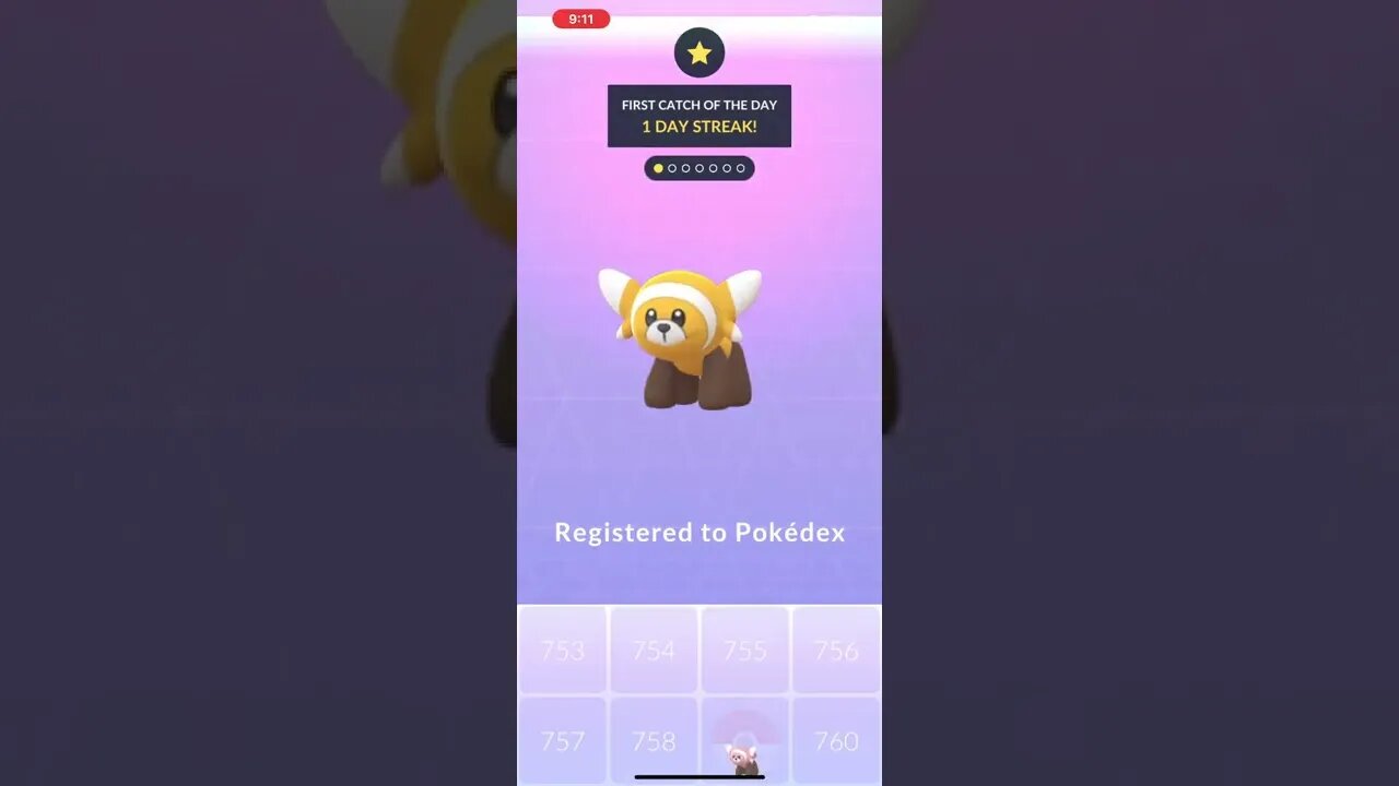 Shiny Stufful in Pokémon Go