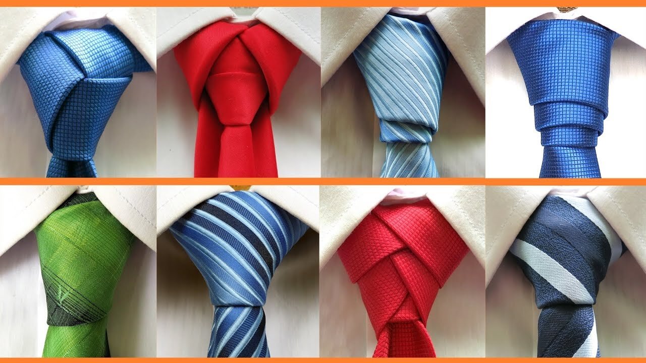 How to Tie a Necktie: 8 different ways to tie your tie