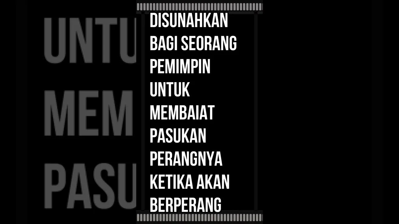 Disunahkan bagi seorang pemimpin untuk membaiat pasukan perangnya ketika akan berperang dan penjelas