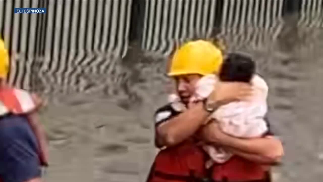 Denver fire crews helped 29 people escape flash flooding Sunday