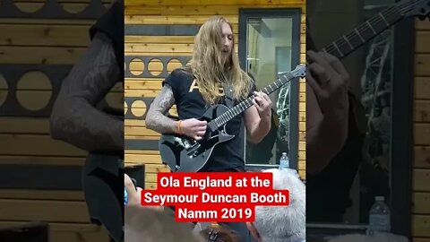 Ola England at the Seymour Duncan Booth Namm 2019 #olaenglund #seymourduncan #namm #guitar