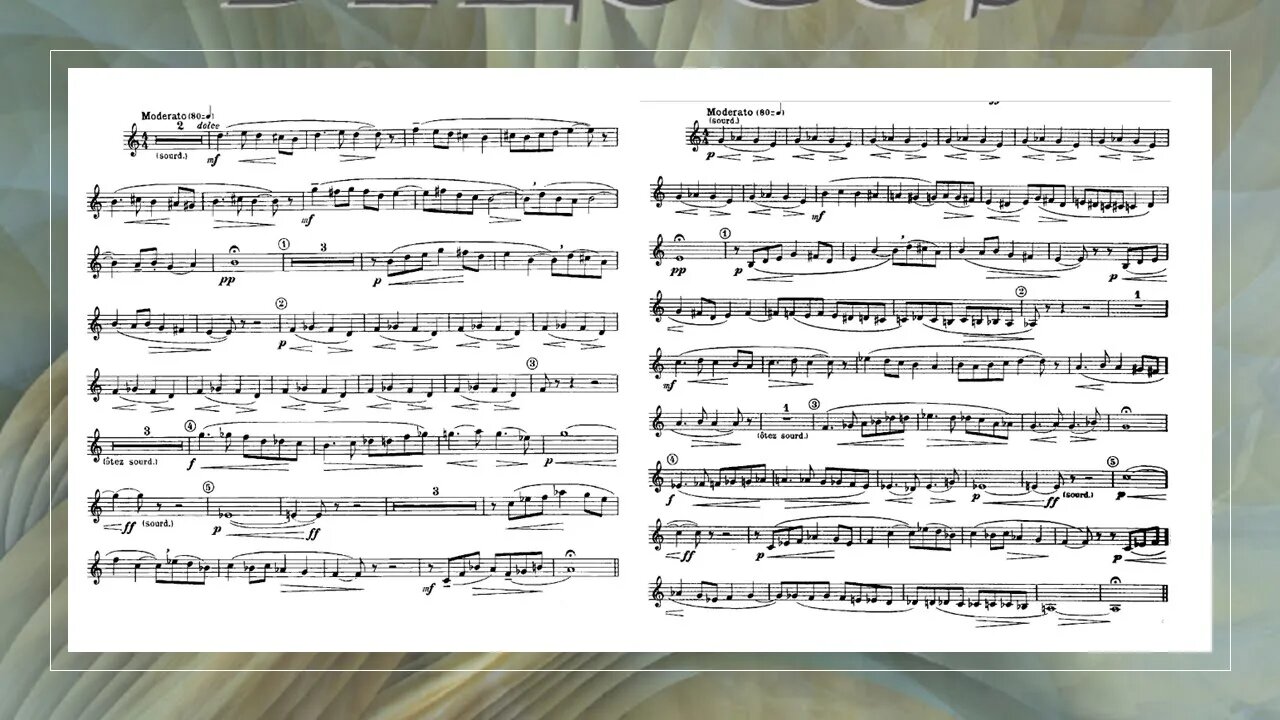 Dialogue, Eugéne Bozza - II MODERATO - [Heinz Karl Schwebel & Ayrton Banck)] (Trumpet Duet)