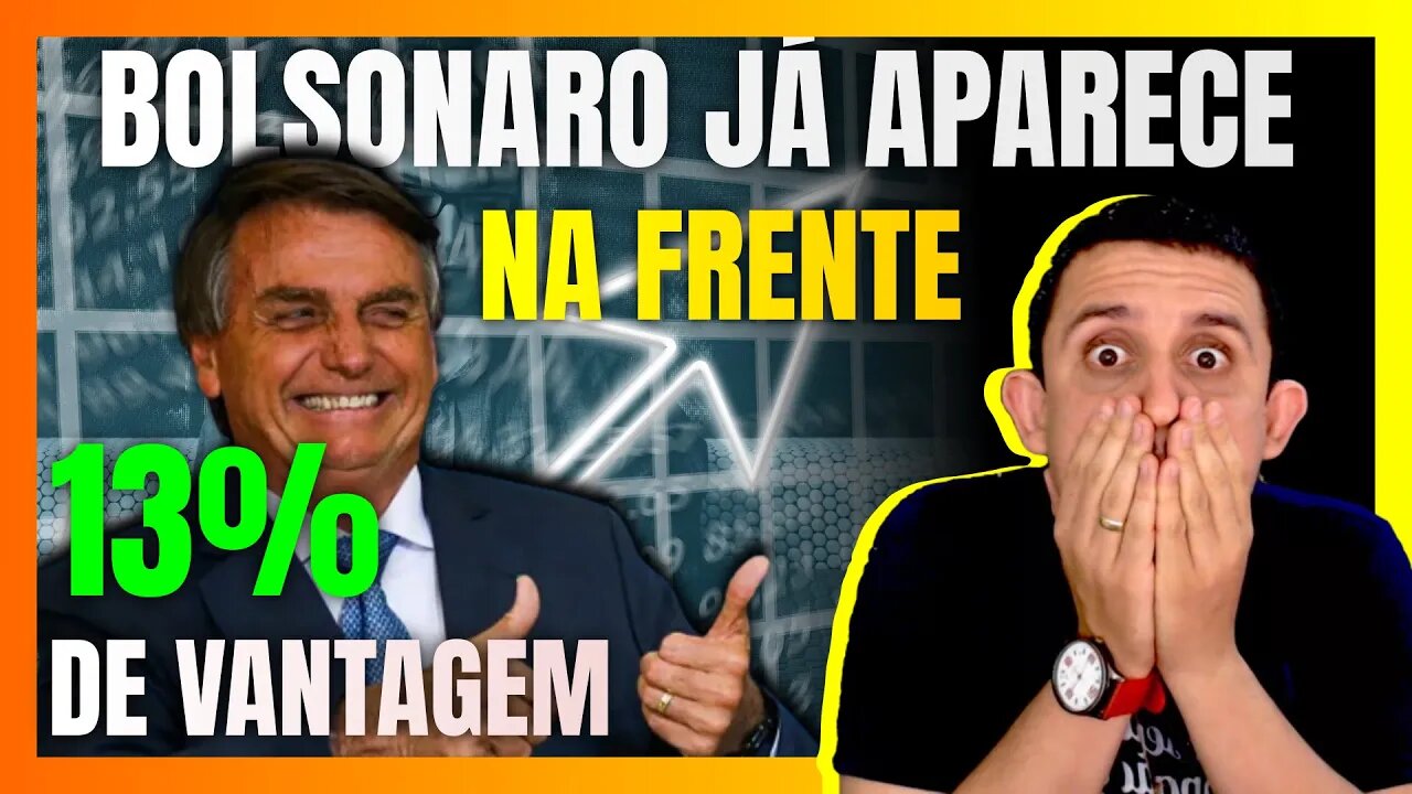 Nova PESQUISA ELEITORAL mostra BOLSONARO 13 PONTOS à frente do LULA