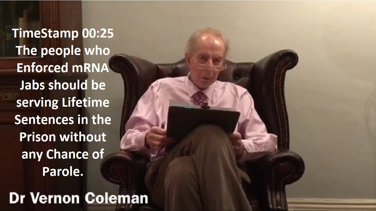 Dr Vernon Coleman: Covid Jab Deaths are Murder or Suicide. Jab bags up the immune system.