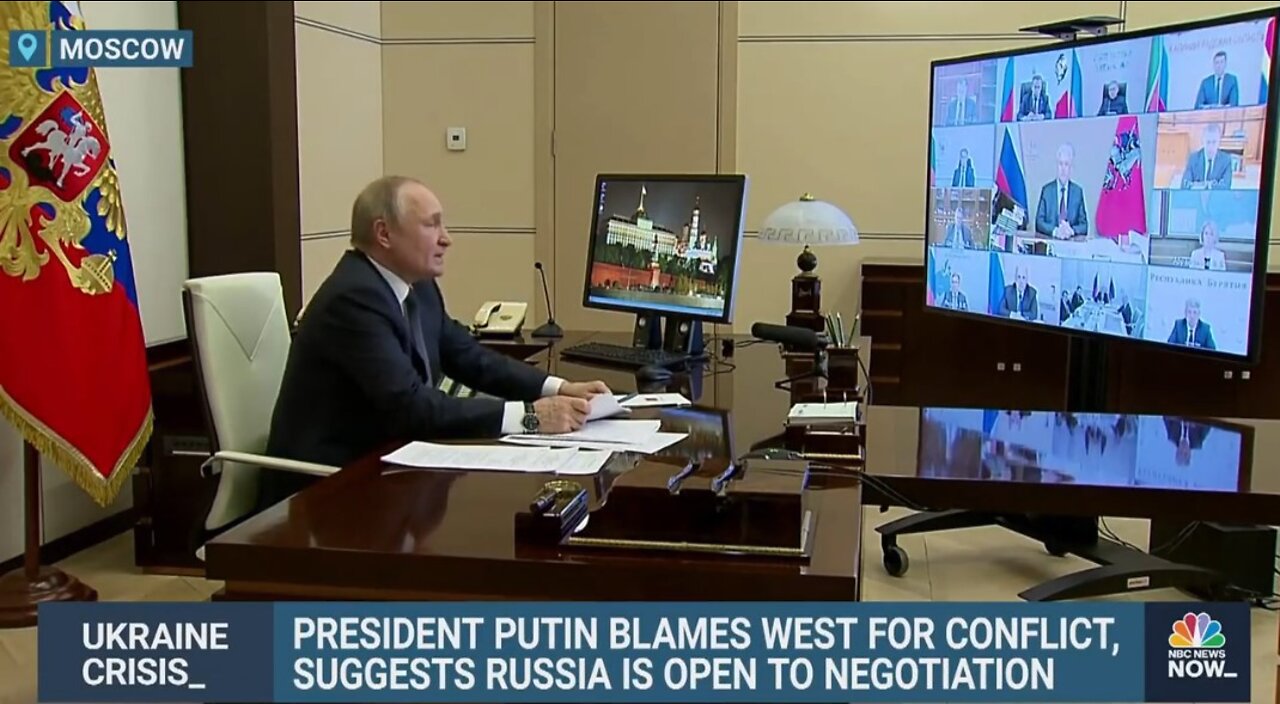 Putin Video Statement - (Note to viewers: Remember that American Media Lied about COVID, are they lying to us now about Ukraine)