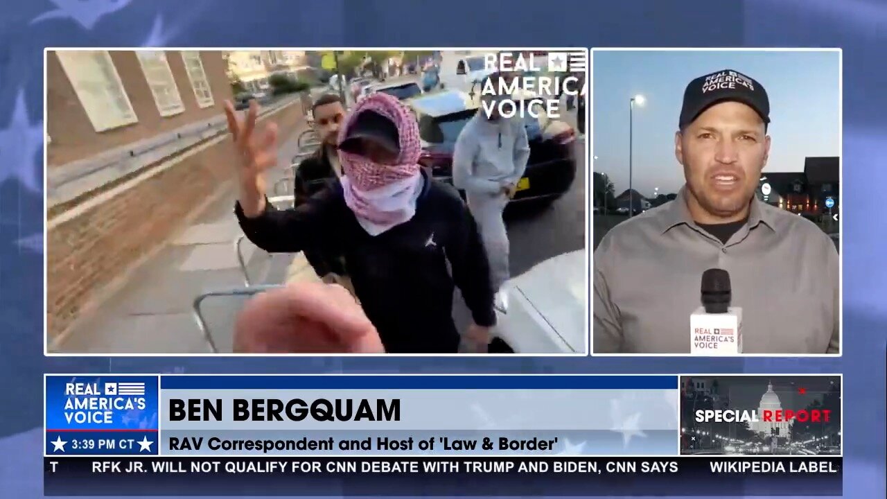 Pro-Palestine Thugs Threaten Ben Bergquam in London