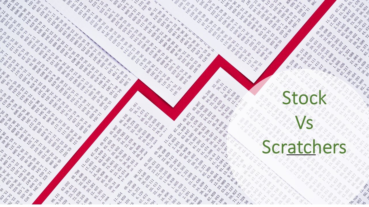 Stocks vs Scratcher experiment Oct 7, 2022