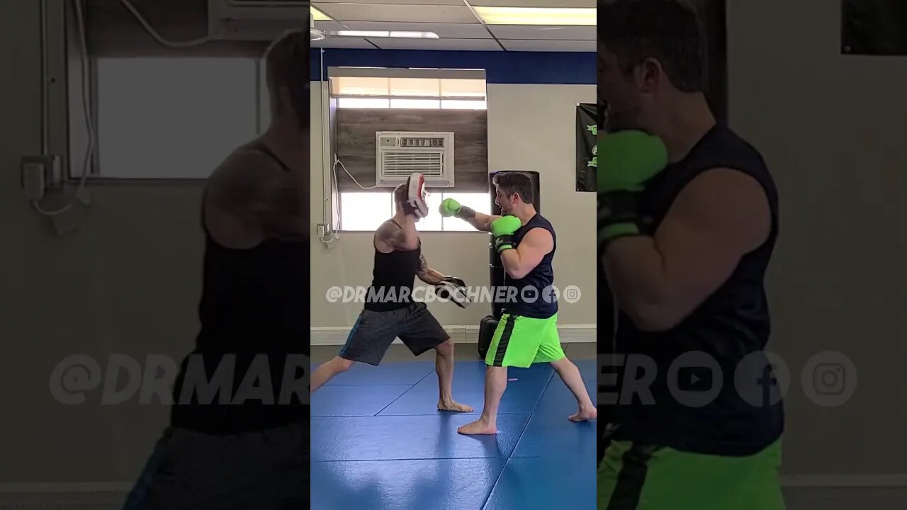 Doctor Marc on His Morning Punch Pad Workout