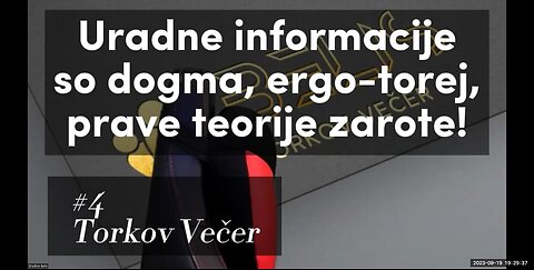 #04 Torkov Večer BELIS - Uradne informacije so dogma - so TEORIJE ZAROTE