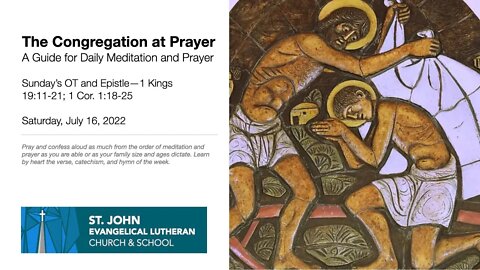Sunday’s OT and Epistle—1 Kings 19:11-21; 1 Cor. 1:18-25