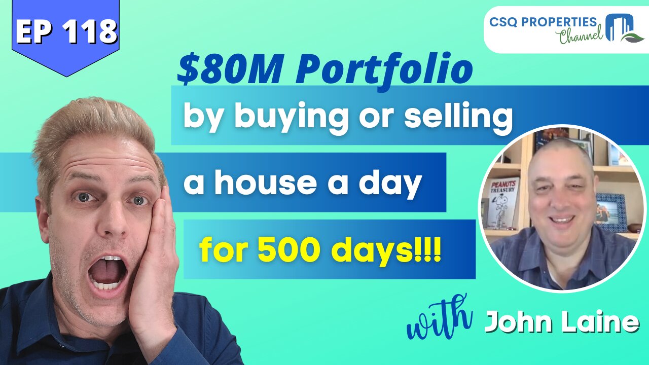 $80M PORTFOLIO BY BUYING OR SELLING A HOUSE A DAY FOR 500 DAYS! - EP 118