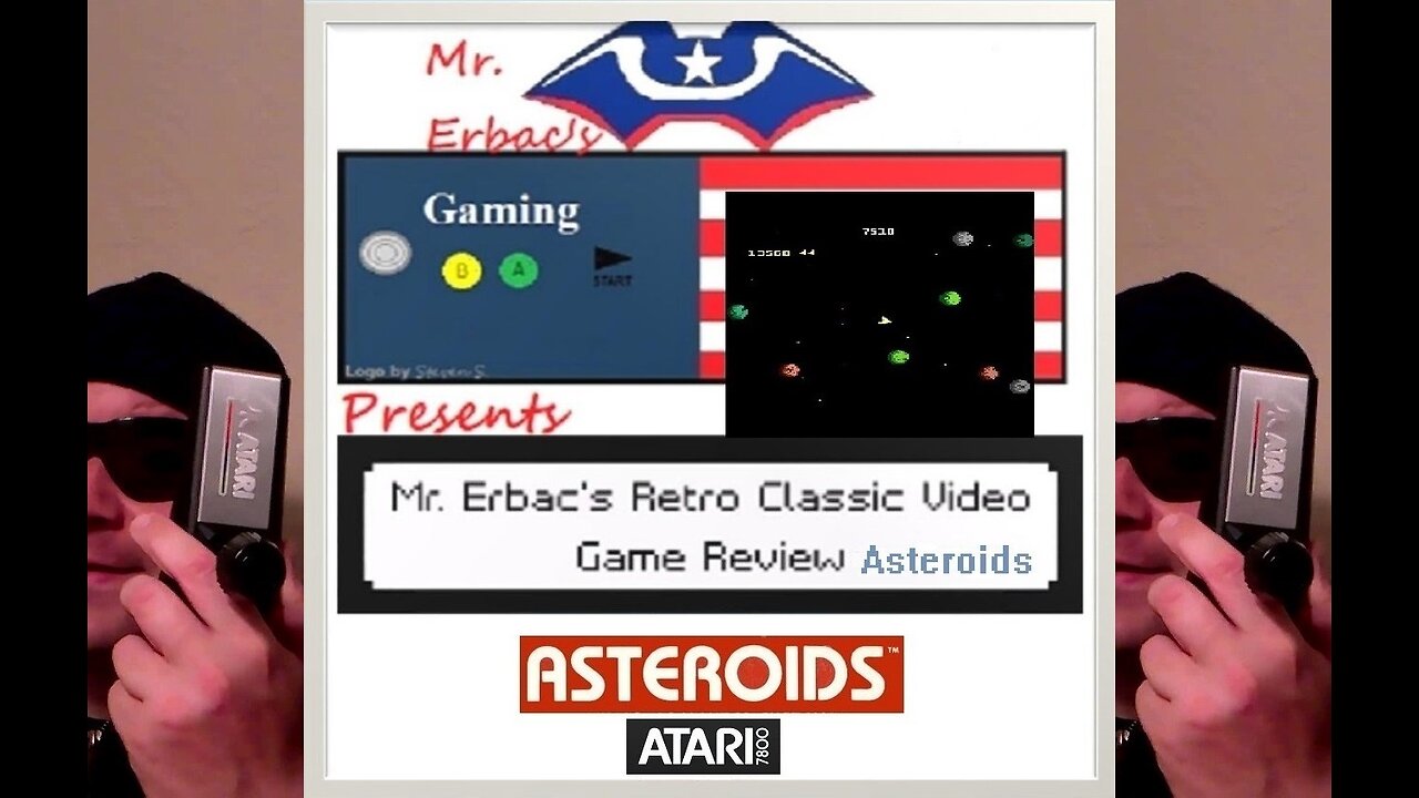 Mr. Erbac's Retro Classic Video Game Review - Asteroids Part 2: Asteroids (Atari 7800)