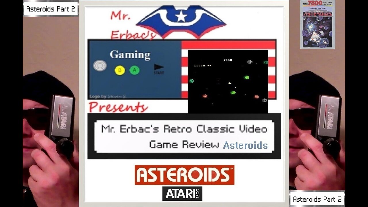 Mr. Erbac's Retro Classic Video Game Review - Asteroids Part 2: Asteroids (Atari 7800)
