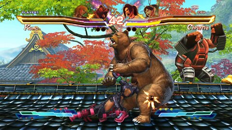 Street Fighter X Tekken: Ken & Kuma vs Christie & Xiaoyu - 1440p No Commentary