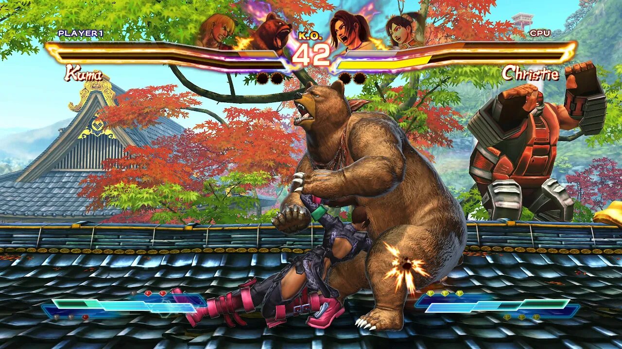 Street Fighter X Tekken: Ken & Kuma vs Christie & Xiaoyu - 1440p No Commentary