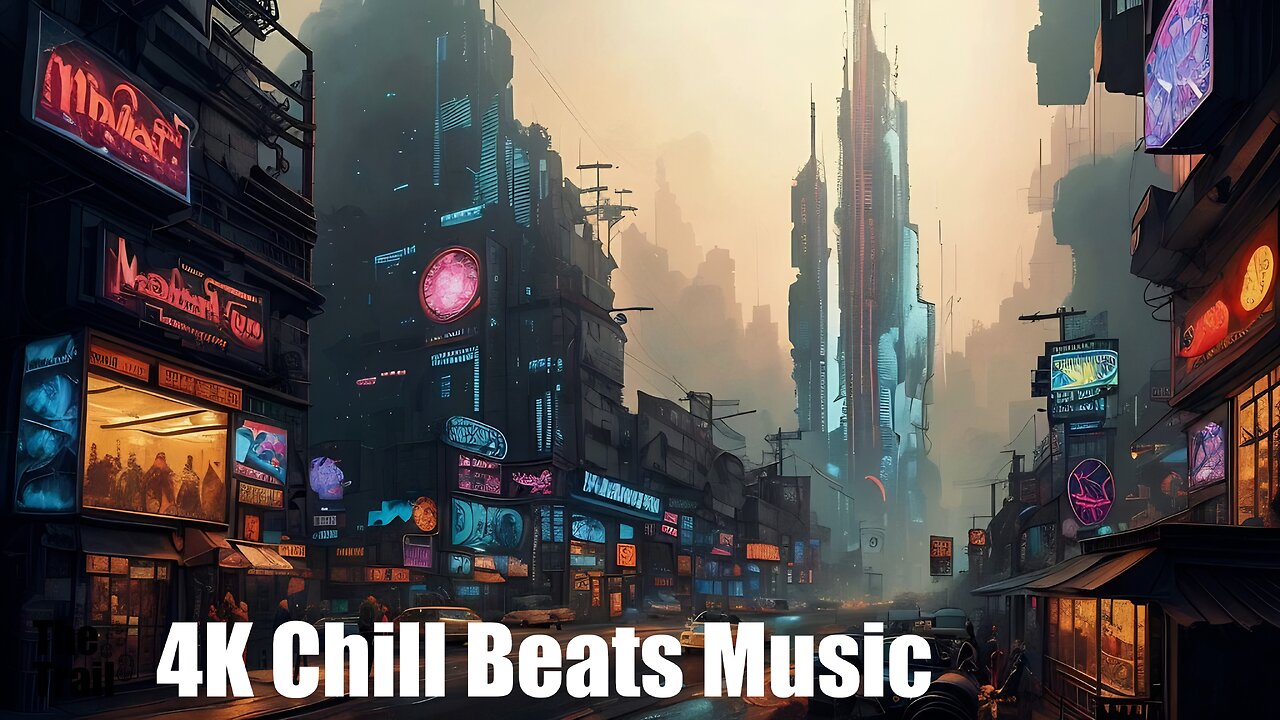 Chill Beats Music - Beats Hemisphere | (AI) Audio Reactive Cyberpunk | Paris