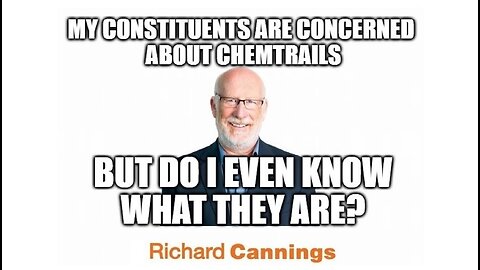 In The Okanagan BC Canada Asking MP Richard Cannings What's Up With These Weird Chemtrails?