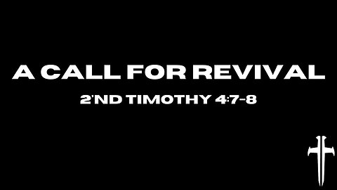 A Call For Revival