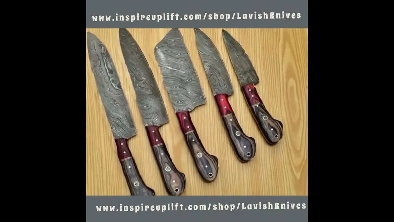 Custom Handmade Knives #shortsvideo #kitchenknives