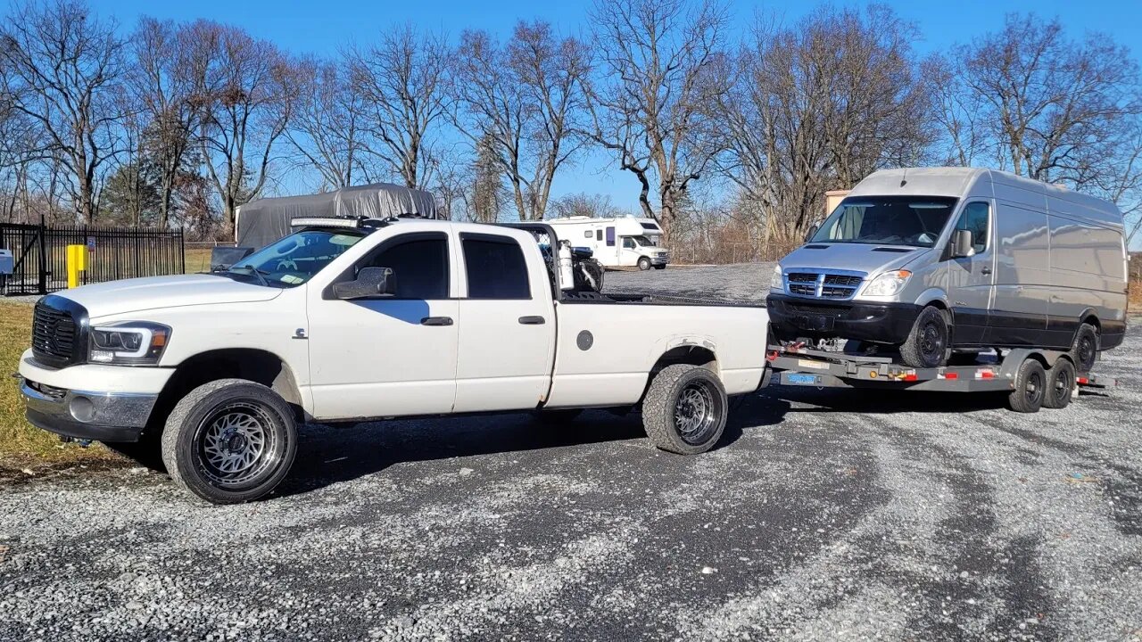 Black Dually Is Done & I Towed A Diesel Sprinter Van