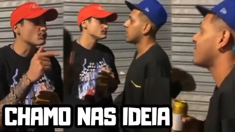 FELIPE ESCUDERO É C0BR4DO NA RUA POR RAPPER FAMOSO E DÁ RUIM...